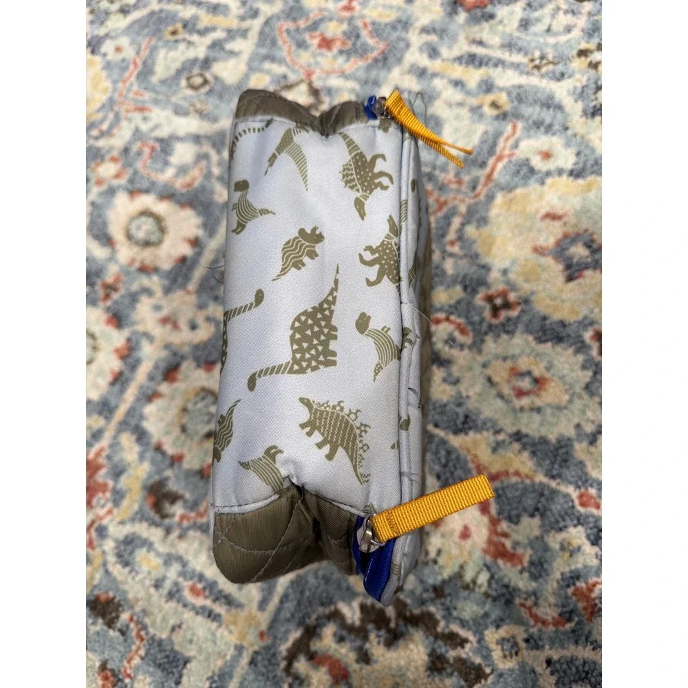 Matilda Jane Lunch Kit Boys Grey Green Dinosaur Quilted Embroidered Brian GUC